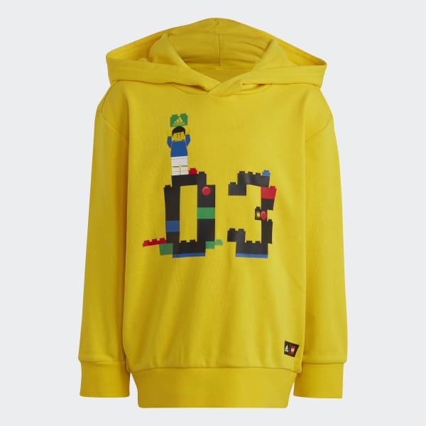 Jaune Sweat-shirt à capuche adidas x Classic LEGO®