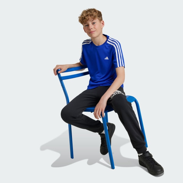 Azul Camiseta Train Essentials AEROREADY 3 Rayas Ajuste Clásico