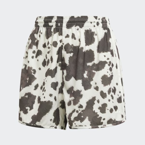 ★ADIDAS★ ANIMAL STN SHORTS LEOPARD BROWN KA2673 KA2672 Adidas Satin Leopard Print Shorts Multicolour & Bronze
