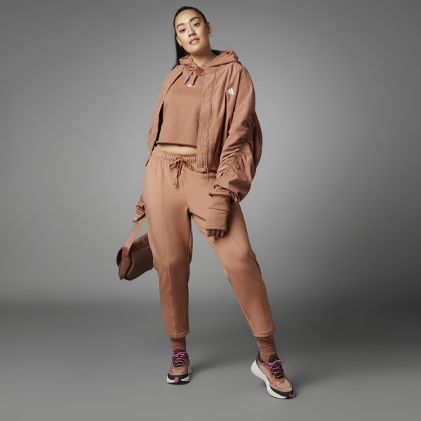 Brown Collective Power Cropped Hoodie (Plus Size)