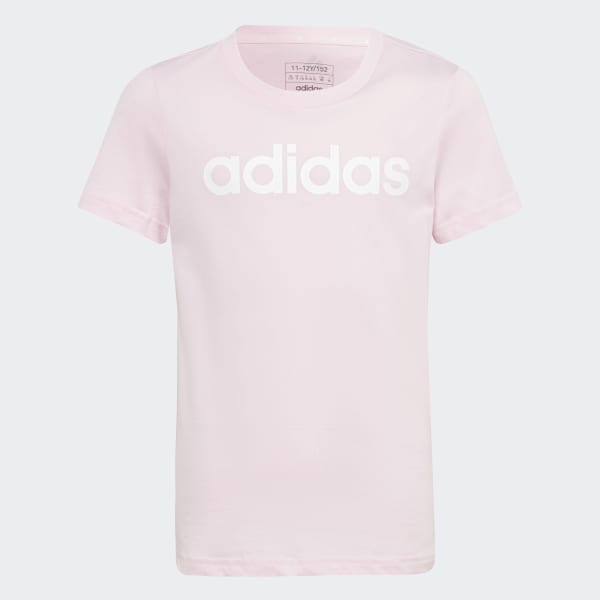 Rosado Polo Essentials Logo Linear Algodón Ajuste Ceñido