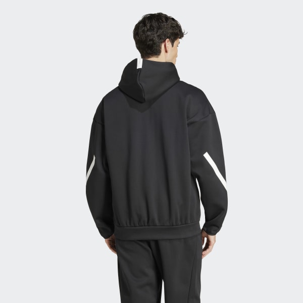 Adidas hoodie track jacket discount