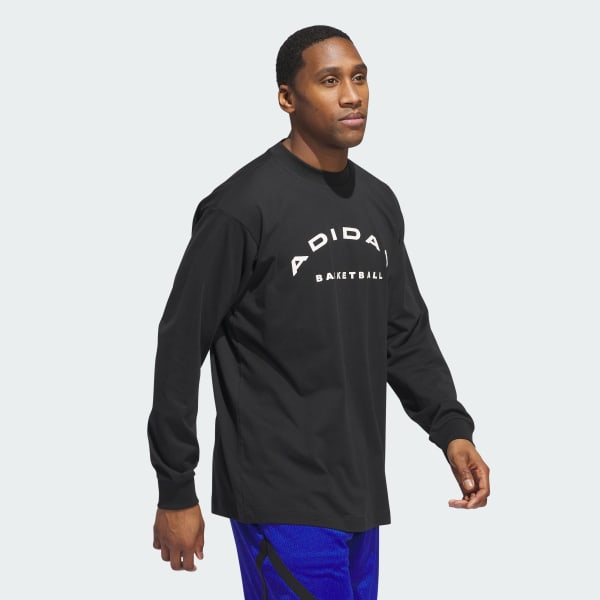 adidas Select Long Sleeve Tee - Black | Free Shipping with