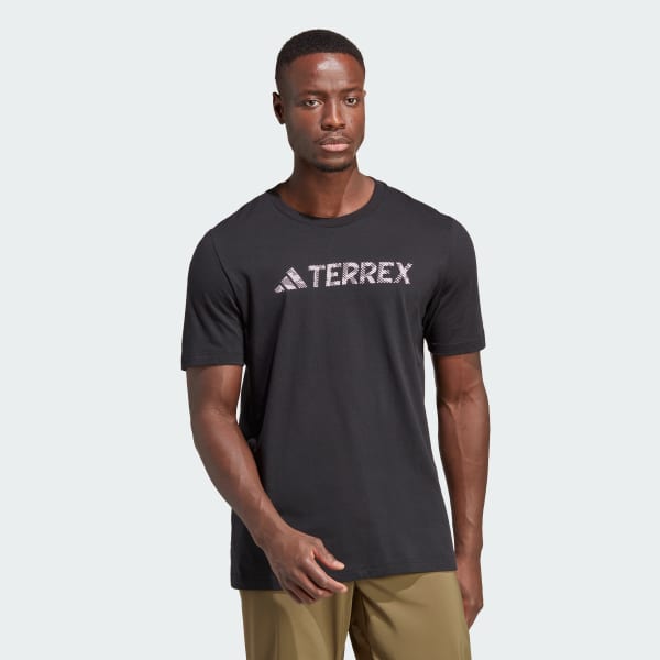 adidas Terrex Classic Logo T shirt zwart adidas Belgium