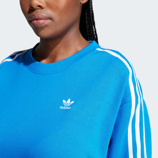 Sudadera cuello redondo Oversized 3 bandas Azul adidas adidas