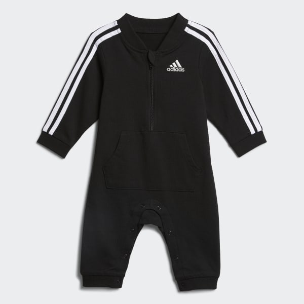 black and white adidas track suit