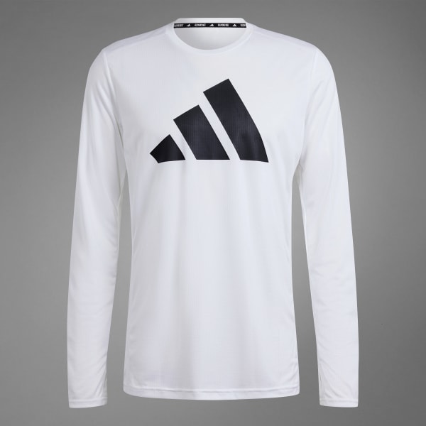 Adidas white long sleeve t shirt deals