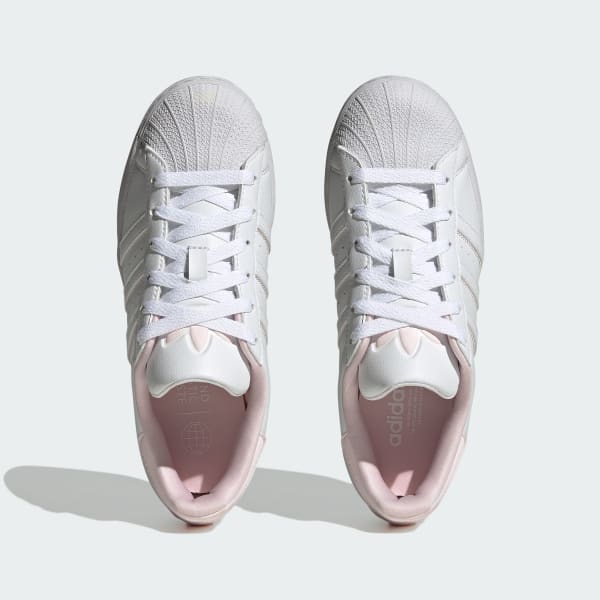 White Superstar Shoes Kids