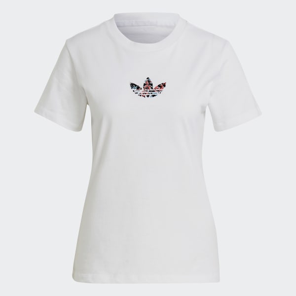 Blanco Camiseta Trifolio