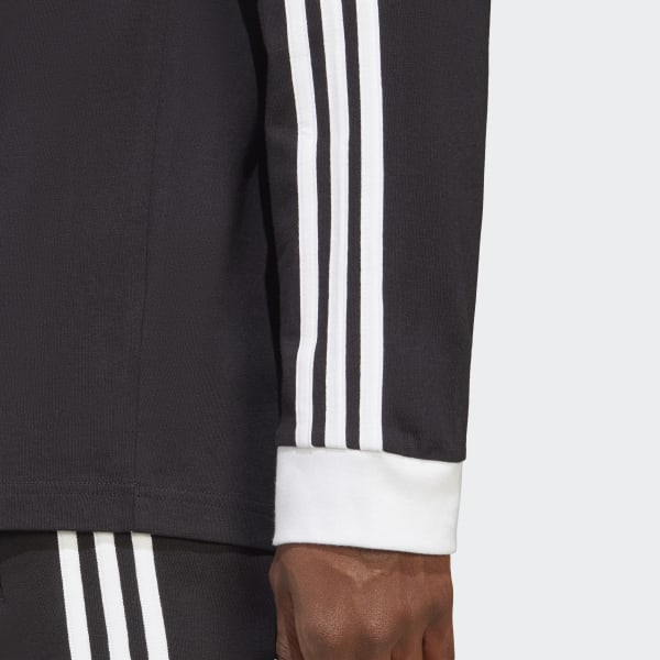 adidas Adicolor Classics 3 Stripes Long Sleeve Top Black