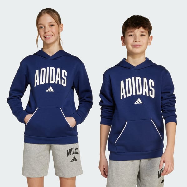 Blu Seasonals Essentials Collegiate Typography Hoodie Bambini