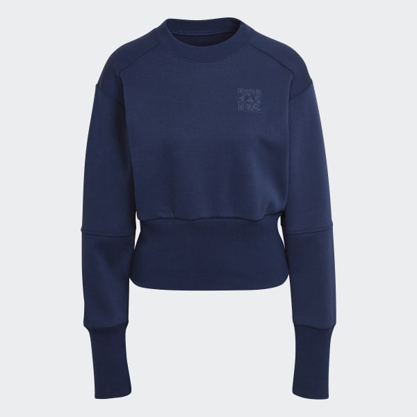Azul Buzo adidas x Karlie Kloss Cuello Redondo DJ407