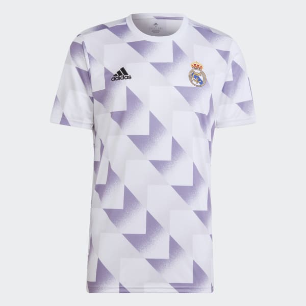 Wit Real Madrid Pre-Match Voetbalshirt VS463