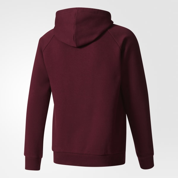 maroon adidas trefoil hoodie