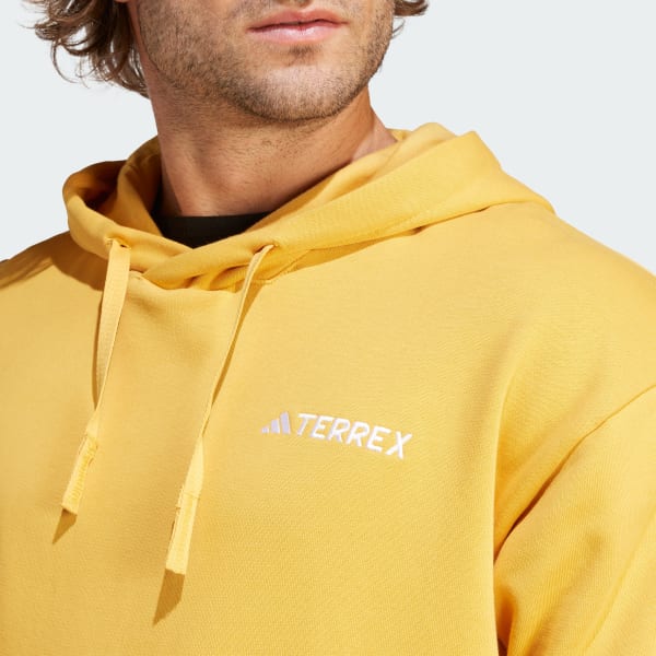adidas Terrex Logo Hoodie Yellow adidas Canada