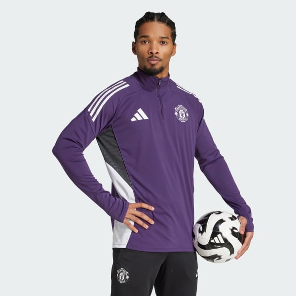 Fioletowy Bluza Manchester United Tiro 25 Competition Training