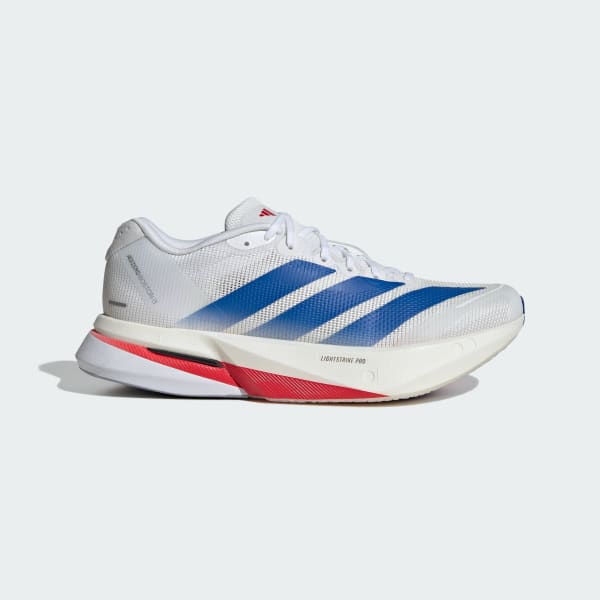 White Adizero Boston 13 Shoes