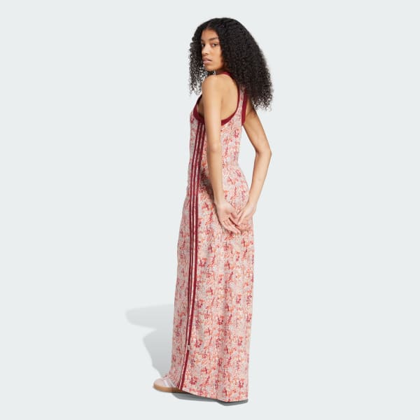 Adidas adidas Originals x Liberty London Tonal Maxi Dress WORLDWIDE DELIVERY