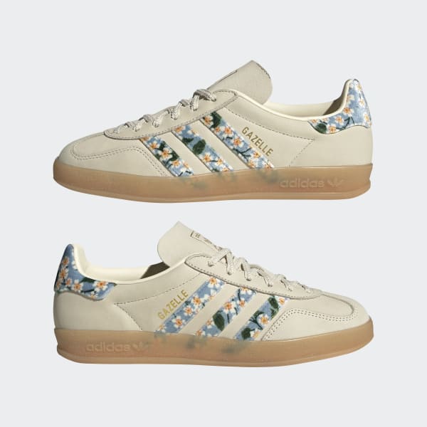 adidas Gazelle Indoor X Liberty London Shoes - White | Free