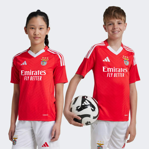 Rood Benfica 24/25 Thuisshirt Kids