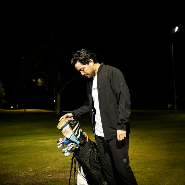Black Adicross Bomber Golf Jacket