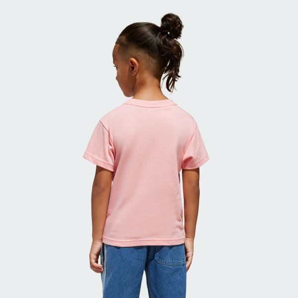 Merah-muda Tee Anak Adicolor Trefoil