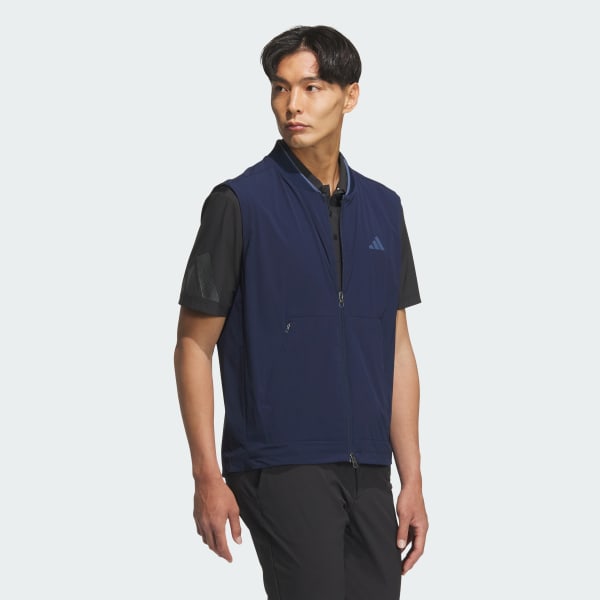 ブルー 【ゴルフ】防風ベスト