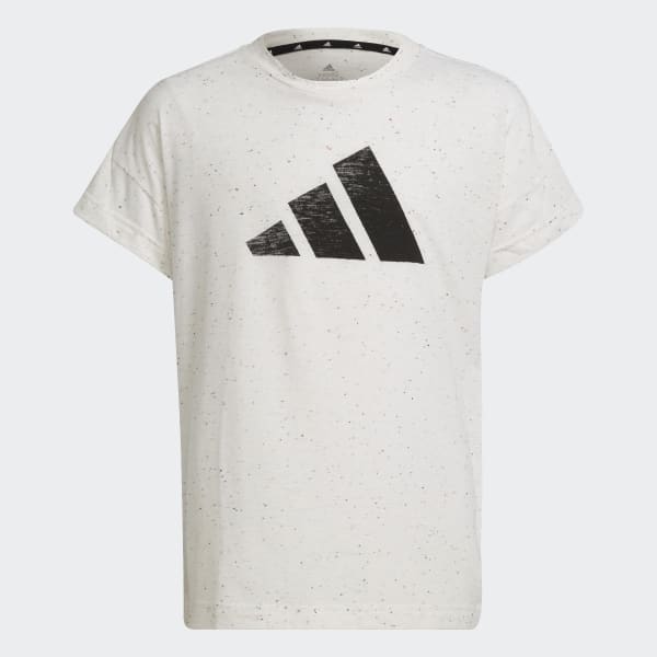 White Future Icons 3-Stripes Loose Cotton Tee