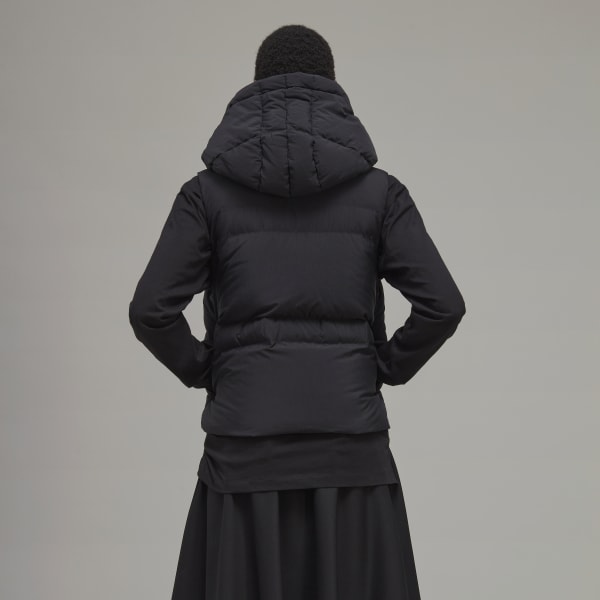 Black Classic Short Puffy Down Vest KO077