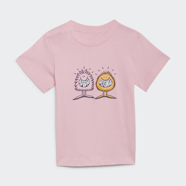 Rosa Conjunto T-shirt e Calções adidas Originals x Kevin Lyons TU383