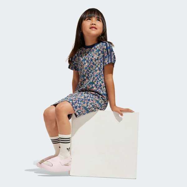 Bla adidas Originals x Liberty London Kids Tee kjole