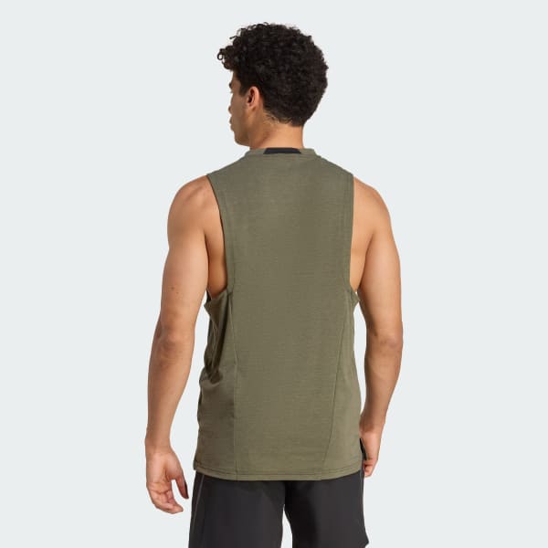 vert Débardeur 3 bandes Designed-for-Training