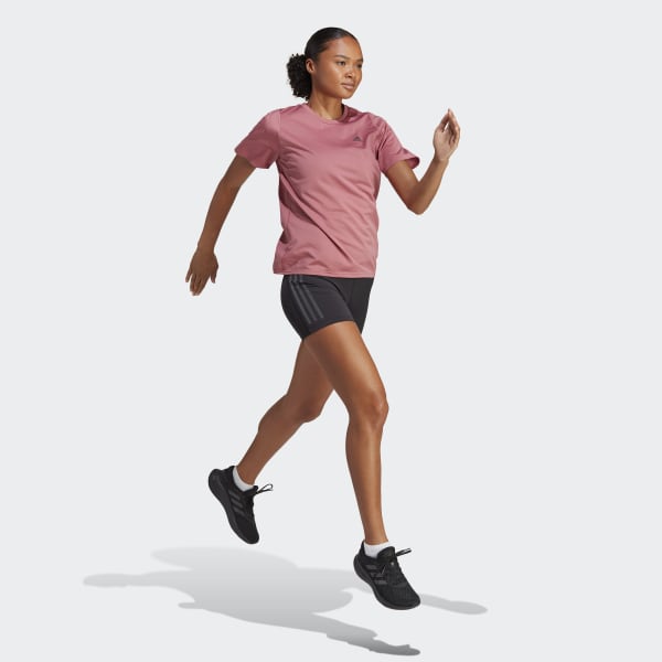 Pink RUN ICON 3 BAR TEE