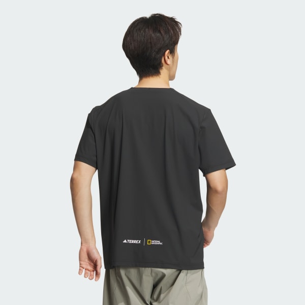 ブラック ナショナル ジオグラフィック 半袖Tシャツ