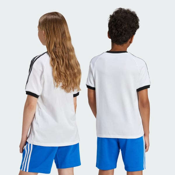 White Adicolor 3-Stripes Tee Kids