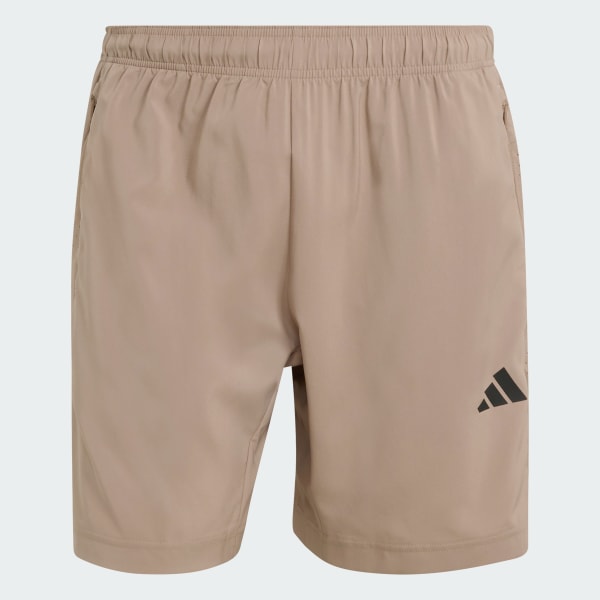 Brown WORKOUT ESSENTIALS BASE WOVEN SHORT