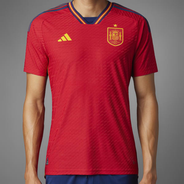 Spain 22 Home Authentic Jersey