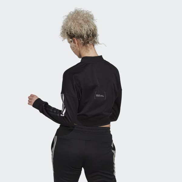 Adidas cropped tracksuit womens top
