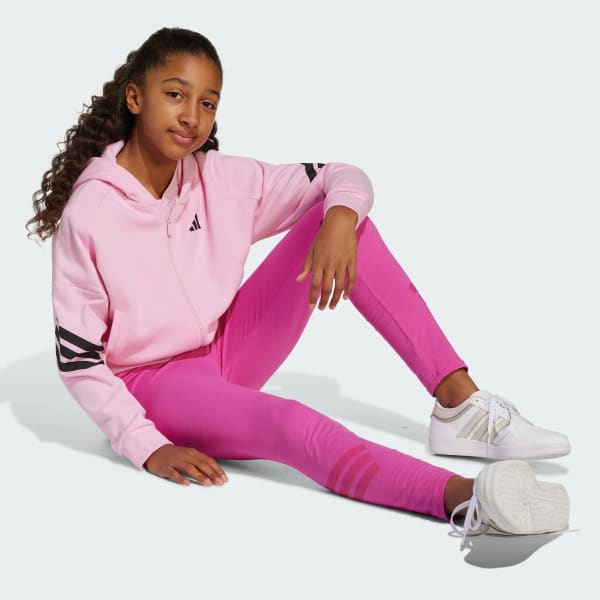 Pink Future Icons 3-Stripes Leggings Kids
