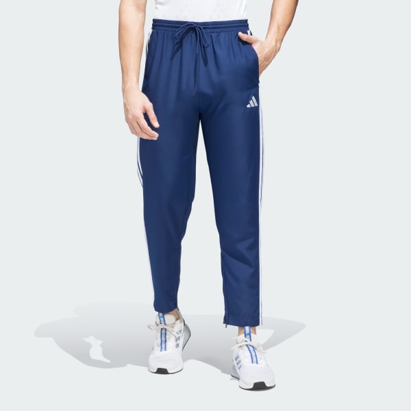 Blue 3-Stripes Stanford Open Hem Pants