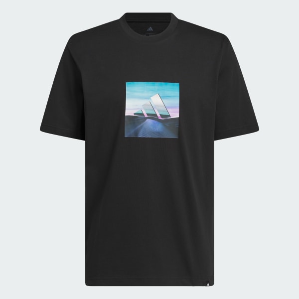 Black Summer Heat Graphic T-Shirt