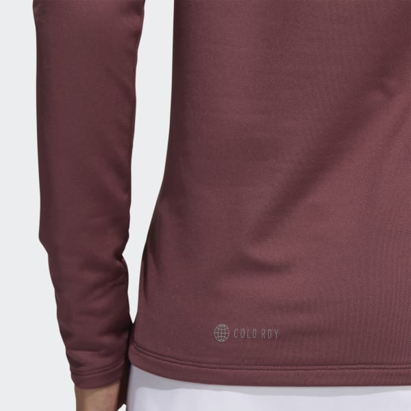 Burgundy COLD.RDY Long Sleeve Mock Tee