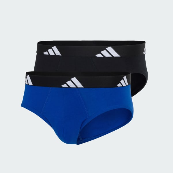 Black Active Flex Cotton Brief 2 Pack Underwear