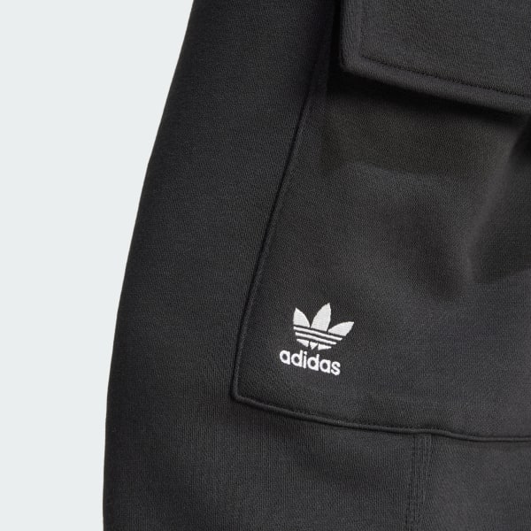 ■adidas■ Fleece Cargo Pants Black IY9689 adidas Essentials Fleece Cargo Pants - Black | adidas Malaysia
