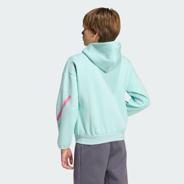 tyrkysová Mikina MESSI ZNE HOODIE KIDS