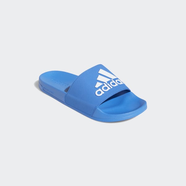 adidas adilette blue slides