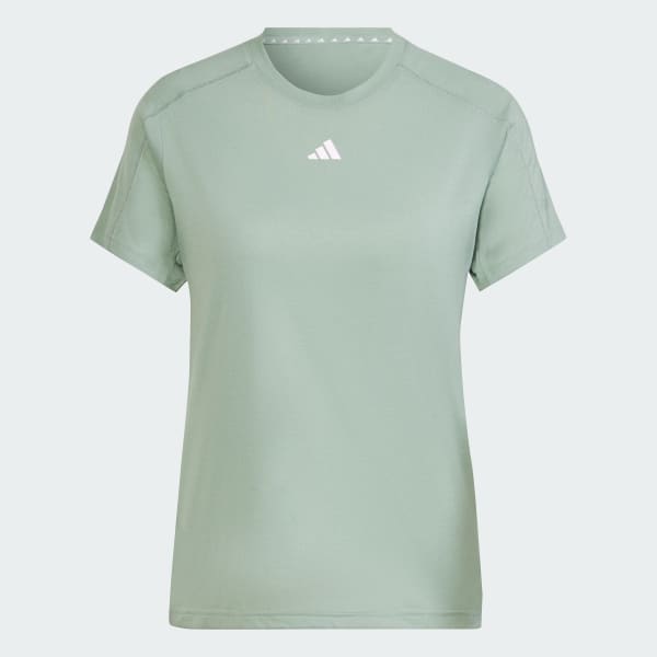Green AEROREADY Train Essentials Minimal Branding Crewneck Tee