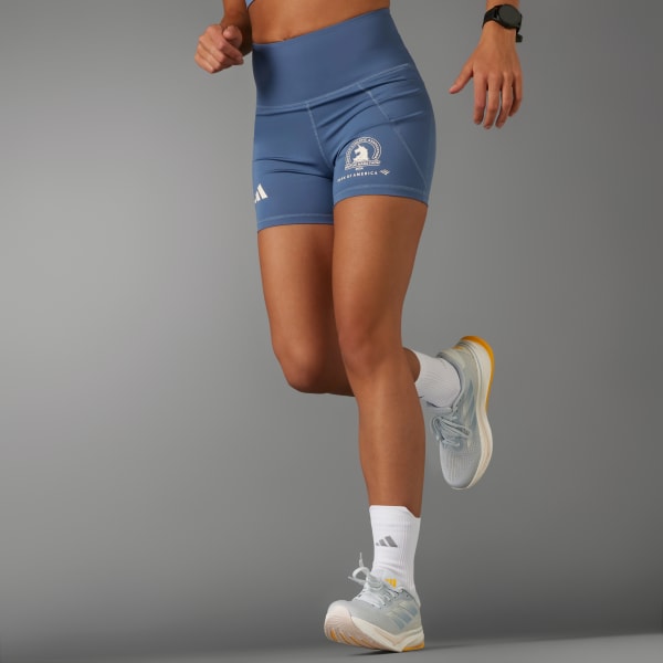 adidas Boston Marathon 2024 Running Lite 5 Short Leggings - Blue, Women's  Running