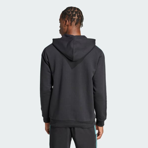 cerná MIKINA MERCEDES - AMG PETRONAS FORMULA ONE TEAM DNA FULL ZIP