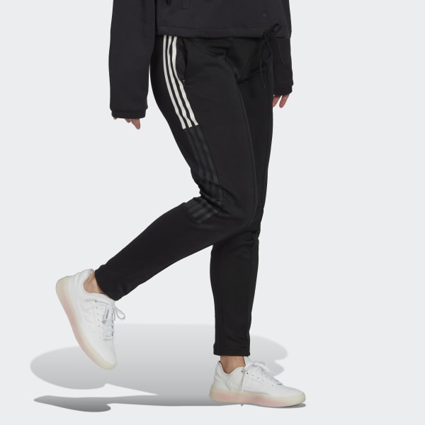 Schwarz Tricot Hose KE304